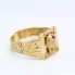 Brazalete egipcio de oro 18k con diamantes y rubíes 2ª mano