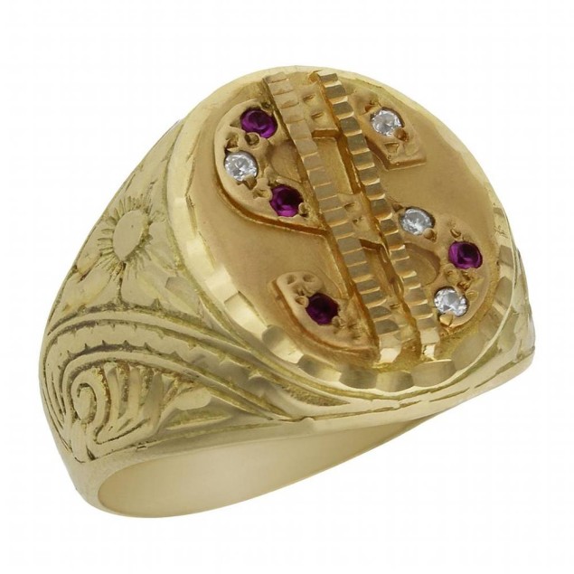 Chevalière en or 18 carats avec... Chevalière en or 18 carats avec...