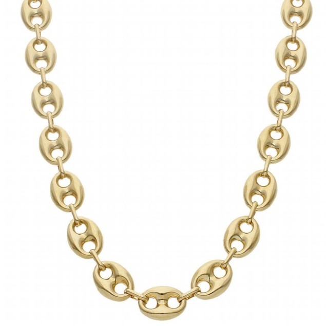 Cadena calabrote hueca de oro 18k... Cadena calabrote hueca de oro 18k...