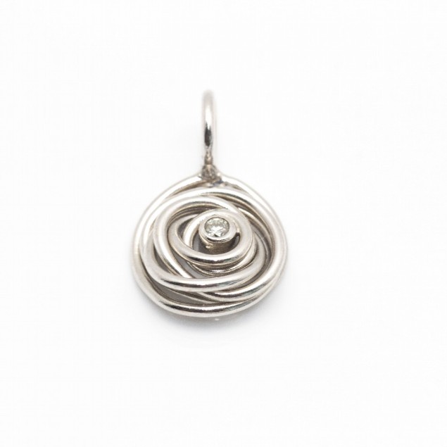 Colgante TOUS Oro Blanco y Diamante....