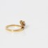 Bague croix en or 18k avec émeraudes et diamants 2ème main