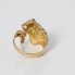 Bague léopard en or 18 carats avec zircone seconde main