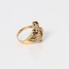 Bague léopard en or 18 carats avec zircone seconde main