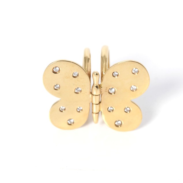 Bague TOUS BUTTERFLY en or 18k avec...