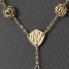 Chapelet de perles ajourées en or 18k d'occasion