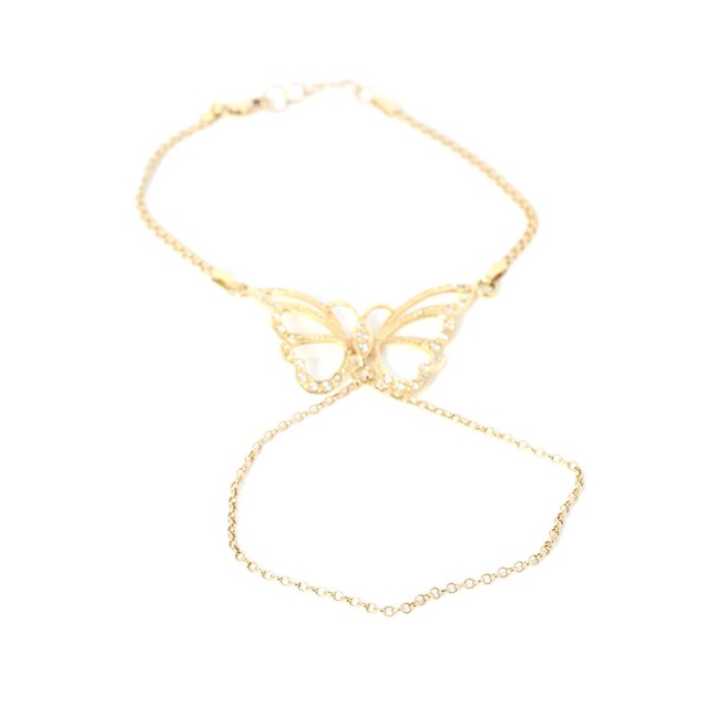 Aiguille papillon d'occasion en or 18...