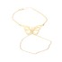Aiguille papillon d'occasion en or 18 carats avec zirconias