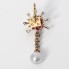 Pendentif en or 18k avec perles, rubis et diamants