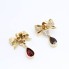 Boucles d'oreilles en or 18k avec rubis, citrines et diamants