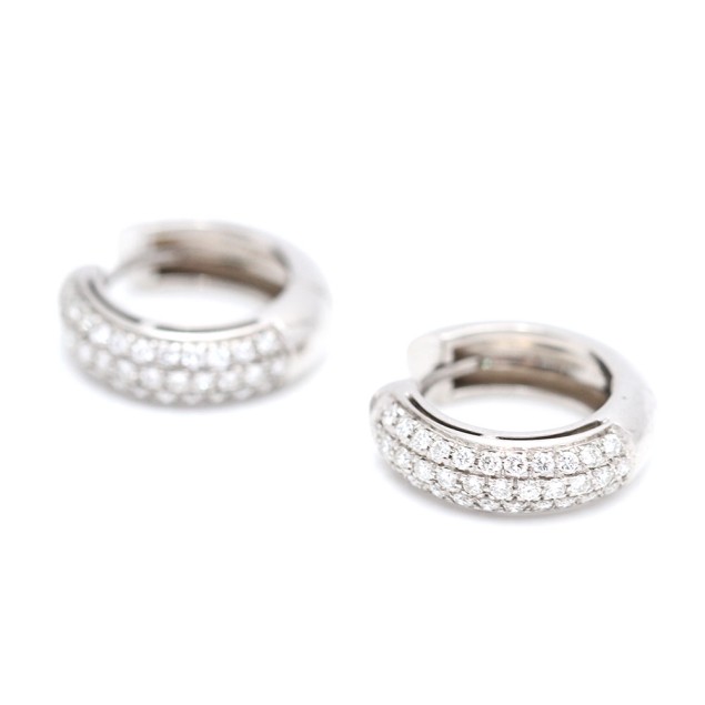 Boucles d'oreilles créoles en or 18k...