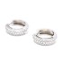 Boucles d'oreilles créoles en or 18k avec diamants seconde main