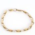 Bracelet alterné en or bicolore 18k, seconde main