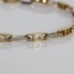 Bracelet alterné en or bicolore 18k, seconde main