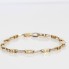 Bracelet alterné en or bicolore 18k, seconde main