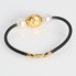 Pulsera de oro 18k con perlas y caucho de segunda mano