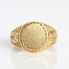 Sceau ovale d'occasion en or 18 carats
