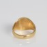 Sceau ovale d'occasion en or 18 carats