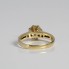 Bague rosette en or 18k d'occasion avec zirconias