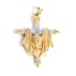 Pendentif croix et Christ en or bicolore 18k d'occasion