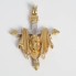 Pendentif croix et Christ en or bicolore 18k d'occasion