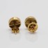 Pendientes botón de oro 18k con diamantes de segunda mano