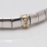Bracelet à charnière en or 18k d'occasion avec saphirs