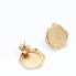 Pendientes moneda 10 francos de oro 18k con circonitas