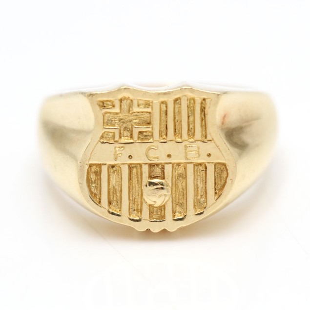 Sello F.C. BARCELONA de oro 18k de...
