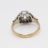 Anillo estilo vintage oro bicolor 18k con diamantes 2ª mano