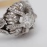 Anillo estilo vintage oro bicolor 18k con diamantes 2ª mano