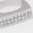 Bague d'occasion en or blanc 18k avec diamants