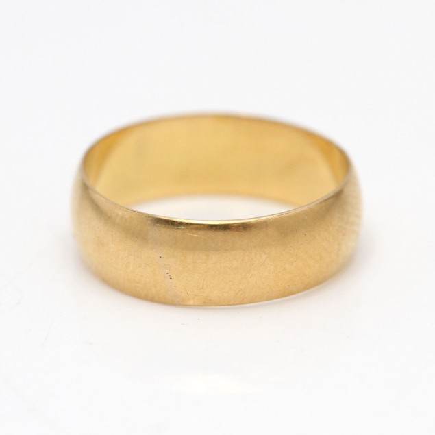 Anneau de mariage uni en or 18k...