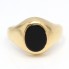Sello de oro 18k con ónix de segunda mano