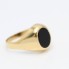 Sello de oro 18k con ónix de segunda mano