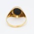 Sello de oro 18k con ónix de segunda mano