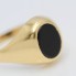 Sello de oro 18k con ónix de segunda mano