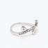 Bague d'occasion en or blanc 18 carats avec cœurs mobiles