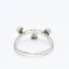 Bague d'occasion en or blanc 18 carats avec cœurs mobiles