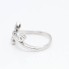 Bague d'occasion en or blanc 18 carats avec cœurs mobiles