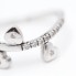 Bague d'occasion en or blanc 18 carats avec cœurs mobiles