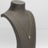 Chaîne en or 18 carats avec pendentif croix avec perles seconde main