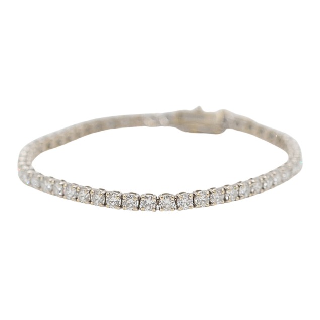 Bracelet rivière en or 18k d'occasion...