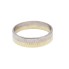 Anneau de mariage d'occasion en or bicolore 18k