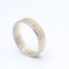 Anneau de mariage d'occasion en or bicolore 18k