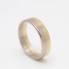 Anneau de mariage d'occasion en or bicolore 18k