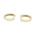 Aros de oro 18k con circonitas de segunda mano