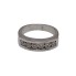 Demi alliance en or 18k avec diamants d'occasion