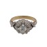Anillo estilo vintage oro bicolor 18k con diamantes 2ª mano