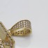 Pendentif en or 18 carats avec diamant et zircone seconde main