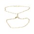 Lettre A en or 18k d'occasion avec zircon cubique
